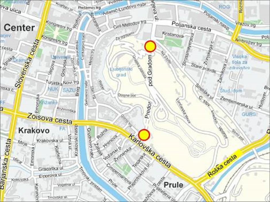 zemljevid zapora | Avtor: MOL