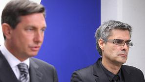 Premier Borut Pahor in minister za zdravje Dorjan Marušič sta danes govorila o v