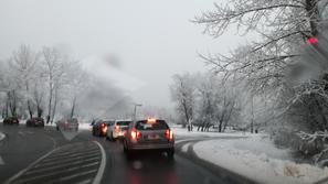 Cesta sneg promet zima
