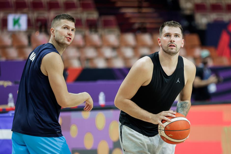 trening košarkarske reprezentance slovenije, edo murić, luka dončić | Avtor: Saša Despot