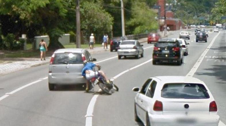 Motorist na Google Street View