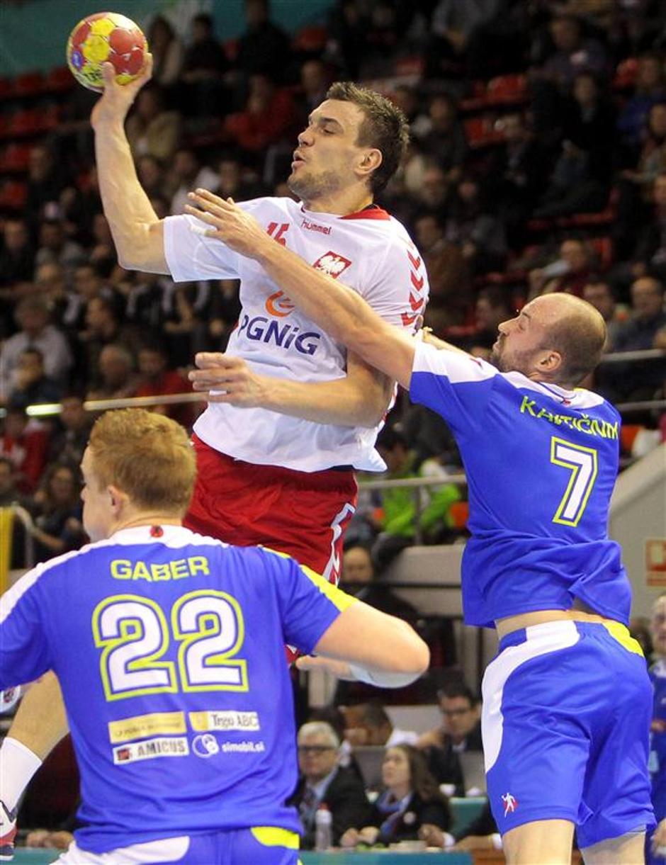 Jurecki Kavtičnik Gaber Slovenija Poljska SP svetovno prvenstvo Zaragoza | Avtor: EPA