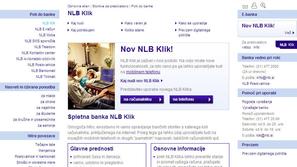 Spletna poslovalnica NLB Klik po novem dostopna tudi z mobilnim telefonom. (NLB)