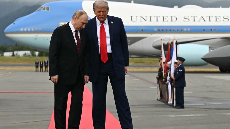 Donald Trump in Vladimir Putin