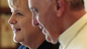 papež Frančišek Angela Merkel
