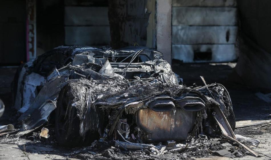 Na Hrvaškem izsiljevali podjetnika in mu zažgali edini lamborghini v državi