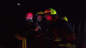 Toplotna kamera za pomoč pri iskanju izvora požara.