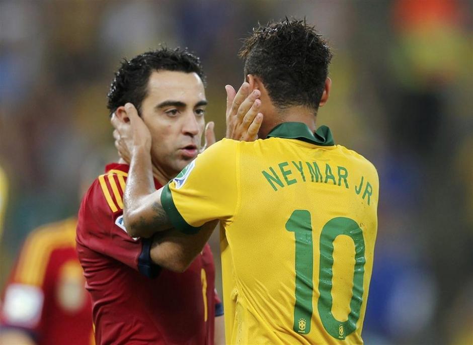 Neymar Xavi Brazilija Španija pokal konfederacij finale Rio de Janeiro Maracana | Avtor: Reuters