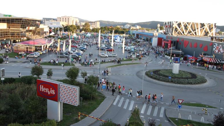 Zastoj pred Cityparkom