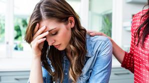 strah, žalost, tolažba, depresija