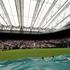 Djoković Đoković streha stadion igrišče Štepanek Wimbledon OP Velike Britanije t