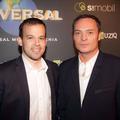 Peter Curk, direktor marketinga pri Si.mobilu, in Hannes Eder - Universal Music.