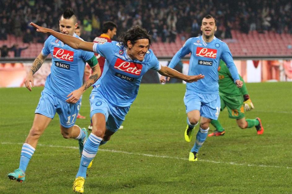 Cavani Hamšik Pandev Napoli Inter Milan Serie A Italija liga prvenstvo