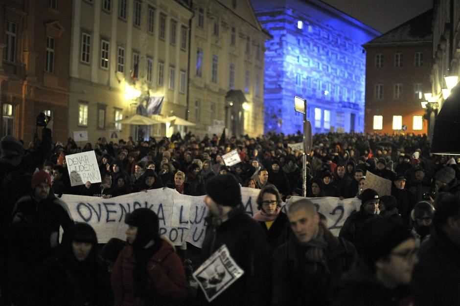 Protesti Ljubljana | Avtor: Anže Petkovšek