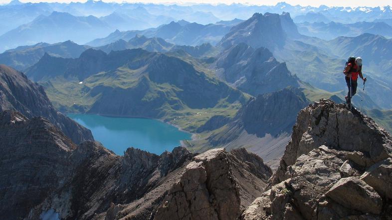 Schesaplana gore Alpe pohodnik