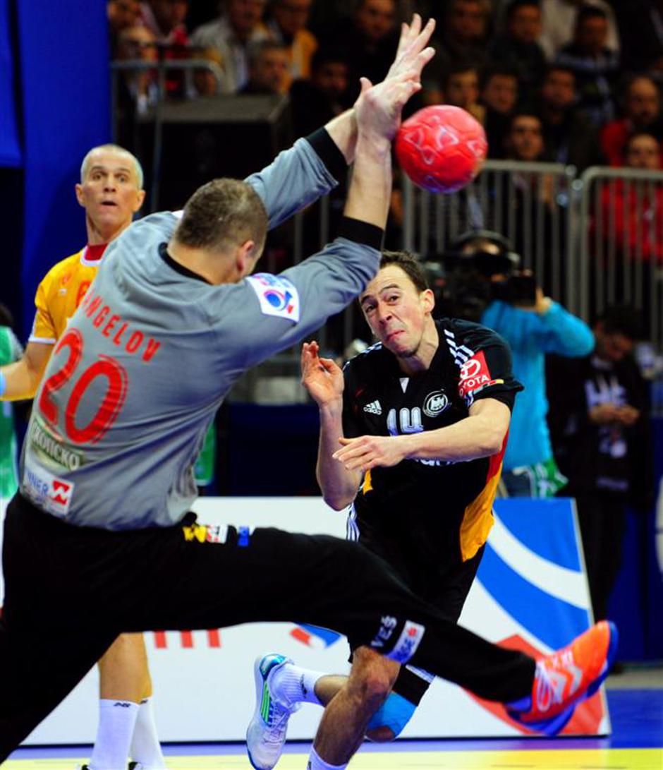 Groetzki Angelov Makedonija Nemčija evropsko prvenstvo EP rokomet Niš | Avtor: EPA