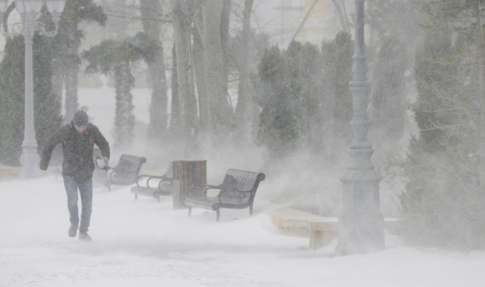 Mraz in sneg v Evropi 