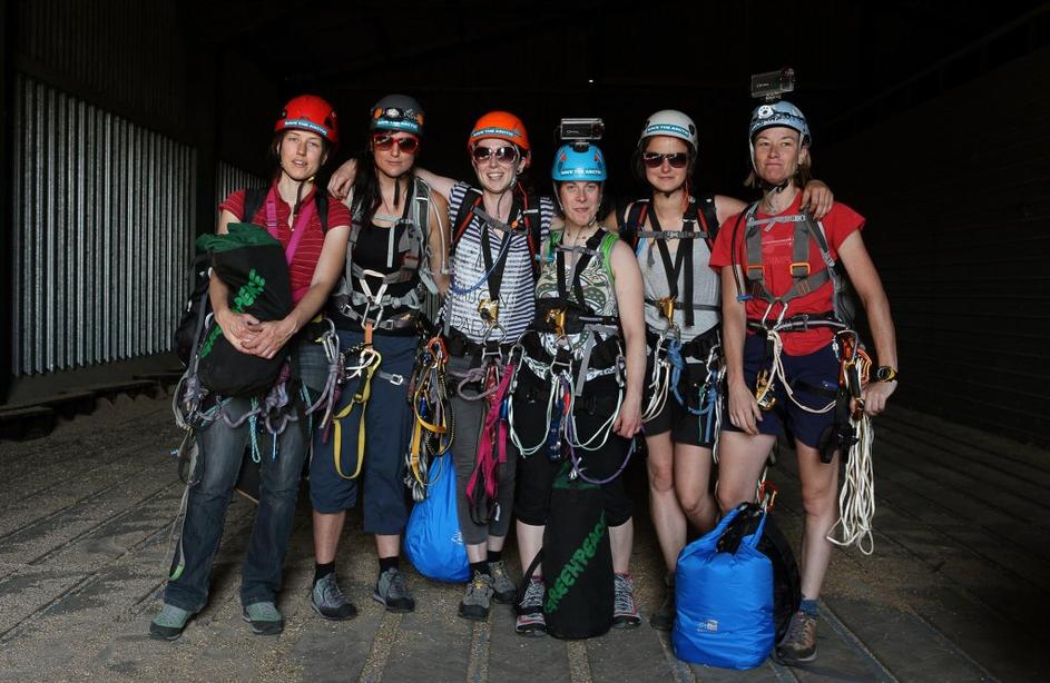 Greenpeace The Shard London aktivistke