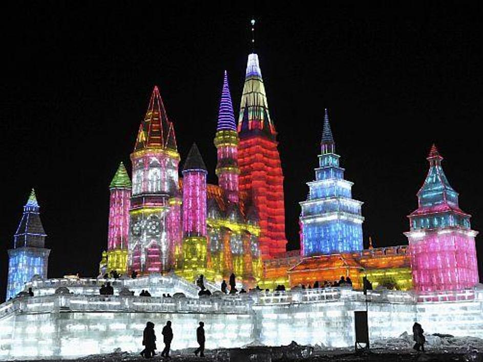Pozimi je povprečna temperatura v Harbinu okoli –15 stopinj Celzija – "gradbeneg