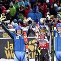Shiffrin Pietilae-Holmner Swenn-Larsson ženski slalom Are