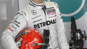 sport 25.08.11. Mercedes Formula One driver Michael Schumacher of Germany walks 