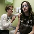 razno 12.09.13. HPV cepljenje, Nancy Brajtbord, RN, (L) administers a shot of ga