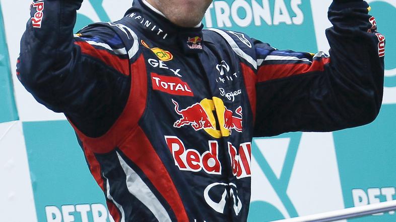 Sebastian Vettel zmaga Sepang 2011 Malezija Red Bull