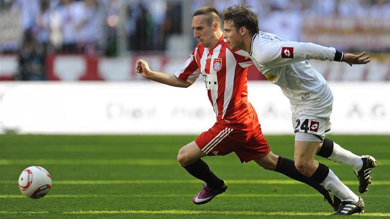 Franck Ribéry bo v vsakem primeru po sezoni ostal v dresu Bayerna. (Foto: EPA)