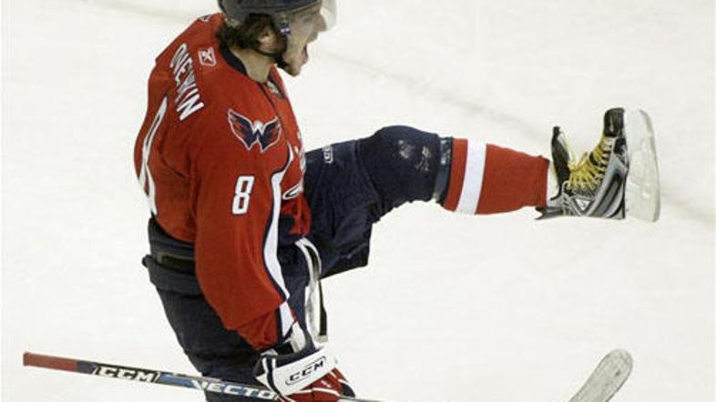 Aleksander Ovečkin je k zmagi svojih Capitals tokrat prispeval dva zadetka. (Fot