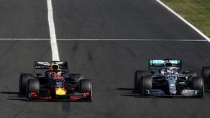 Max Verstappen Lewis Hamilton VN Madžarske