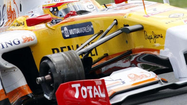 Fernando Alonso za Renault v Valencii ne bo smel nastopiti. Prost kokpit bo imel