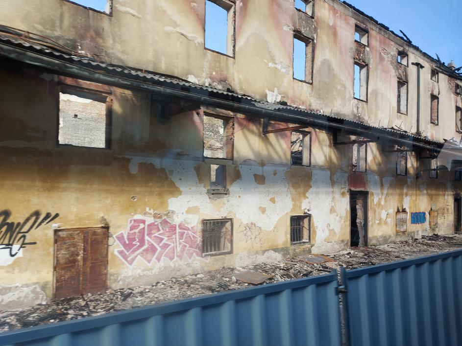 Majdičev mlin, Kranj, po požaru,