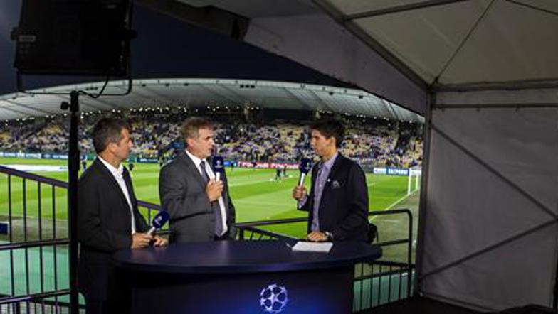 Miha Penko Dejan Djuranović Bojan Prašnikar studio Lige prvakov Sport Klub