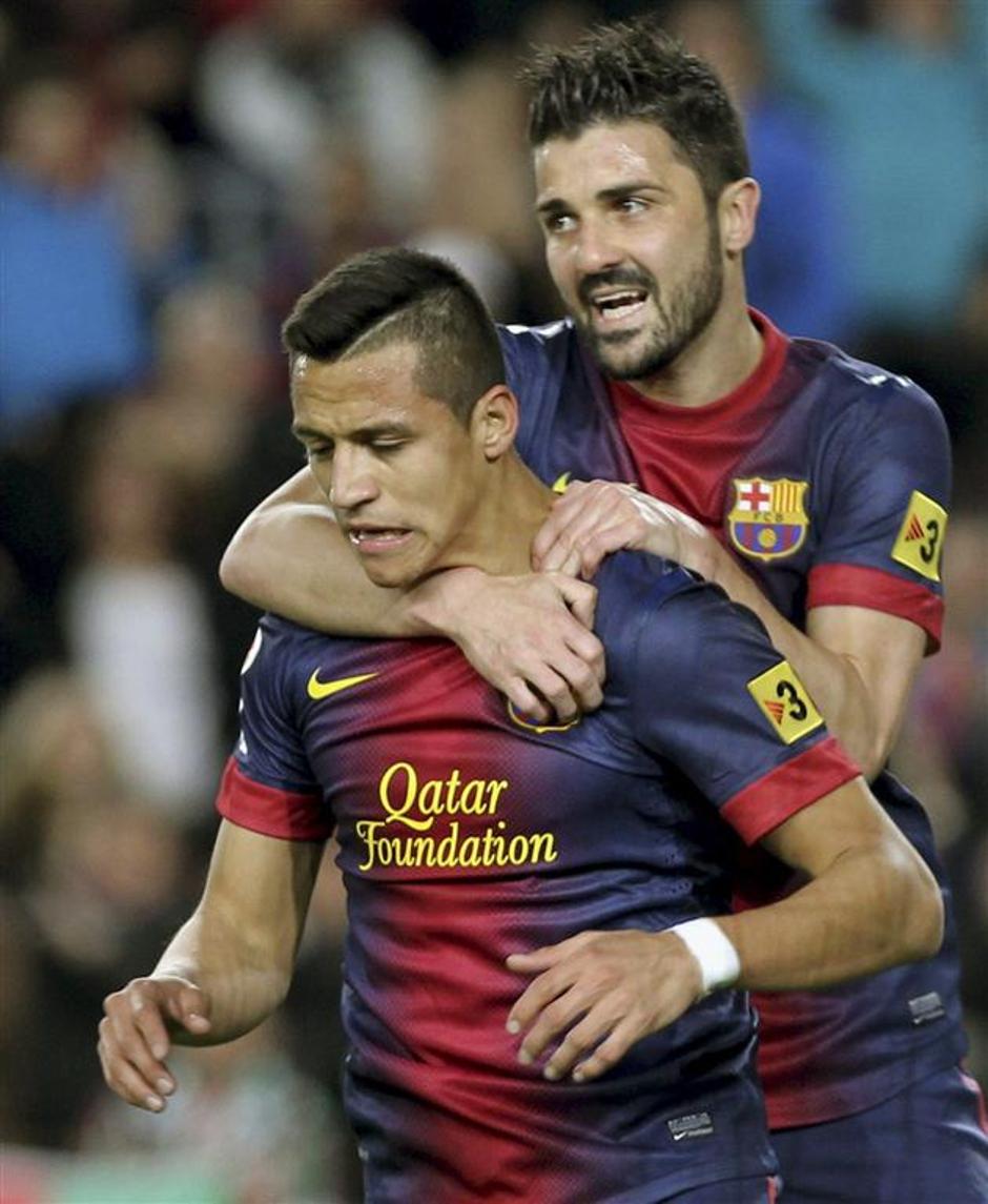 Alexis Sanchez Villa Barcelona Deportivo Liga BBVA Španija liga prvenstvo | Avtor: EPA