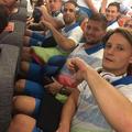slovenska rokometna reprezentanca pot v Rio OKS letalo