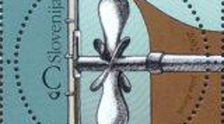 Ladijski vijak na znamki Pošte Slovenije.