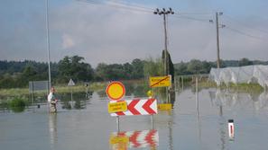 Poplavljena Kostanjevica na Krki. (Foto: Nada Černič Cvetanovski)