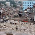 Tibet, Kitajska, poplave, zemeljski plaz, uničenje