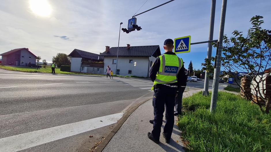 Prehod za pešce, prvi šolski dan, policija | Avtor: PU Kranj