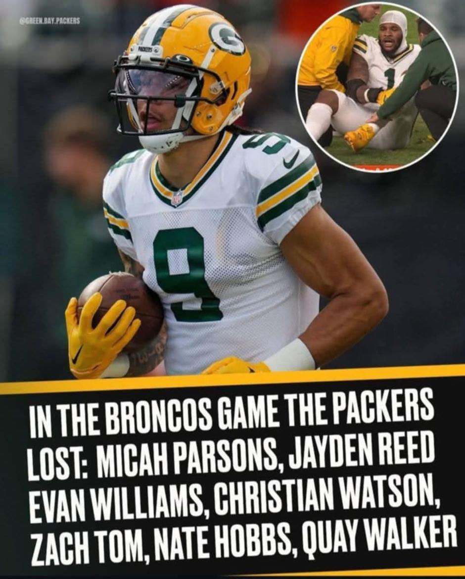 Poškodbe Green Bay Packers | Avtor: Facebook
