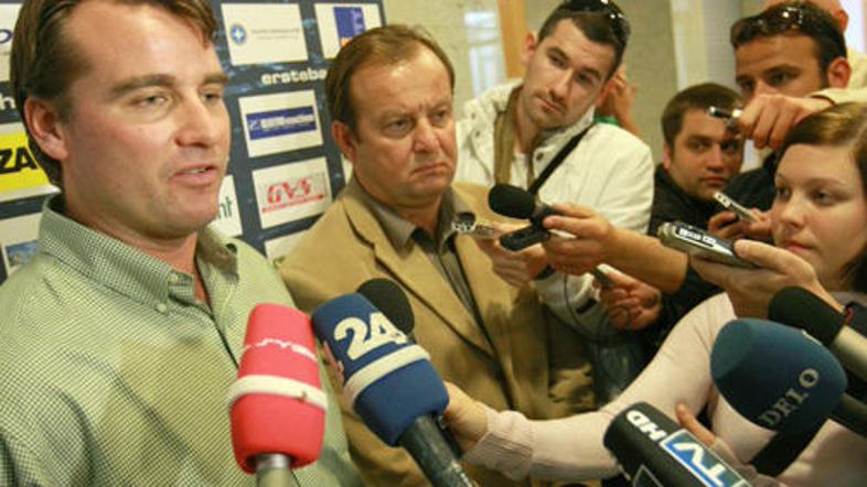 Mike Posma in Matjaž Sekelj sta v ponedeljek še zadnjič skupaj stopila pred novi