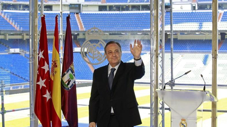 Perez Real Madrid volitve govor novinarska konferenca Santiago Bernabeu