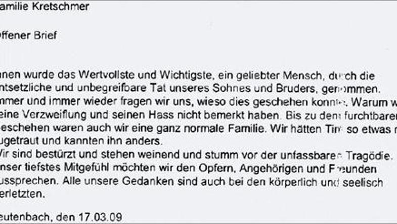 Starši 17-letnega Tima se v pismu obupano sprašujejo, zakaj niso opazili Timoveg