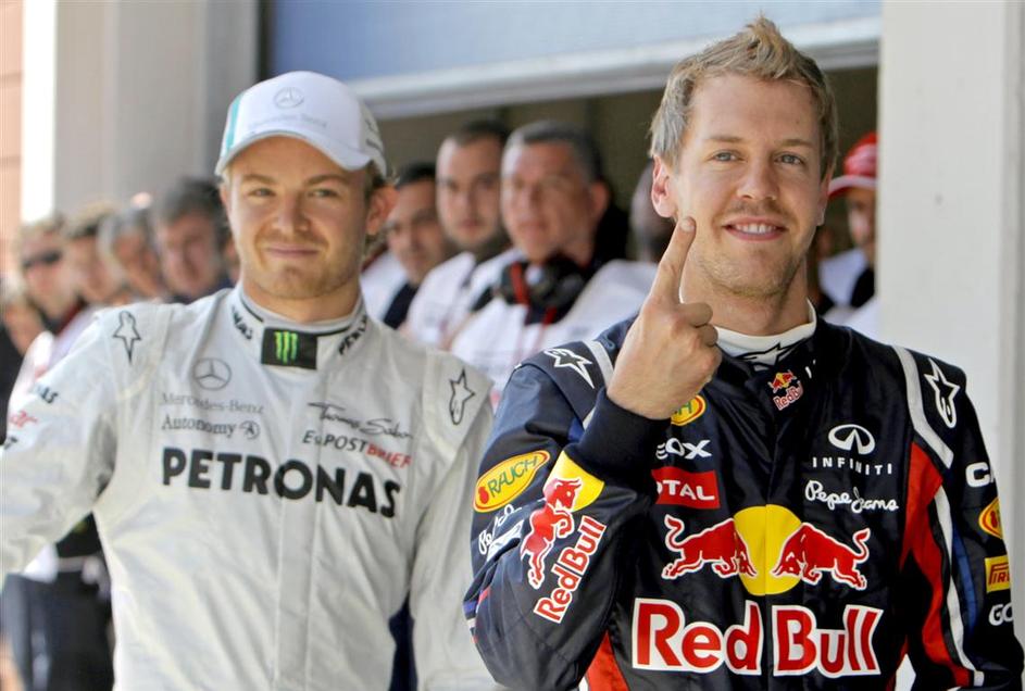 Sebastian Vettel in njegov "znamenit", marsikomu nesramen prst.