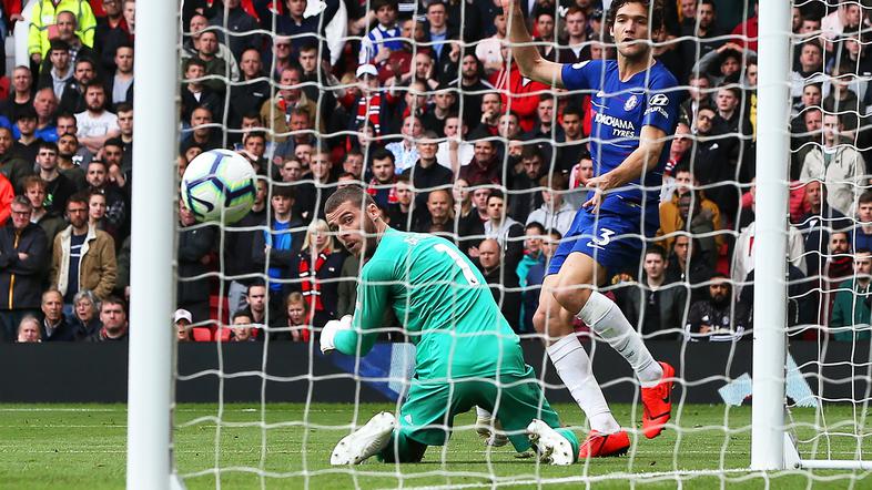 Marcos Alonso David de Gea Man Utd Chelsea