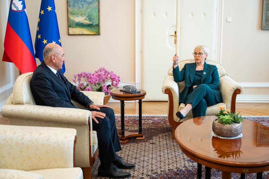 posvetovanje mandatar predsednica Nataša Pirc Musar janez janša robert golob robert sajovic cigler kralj | Avtor: Urad predsednice RS