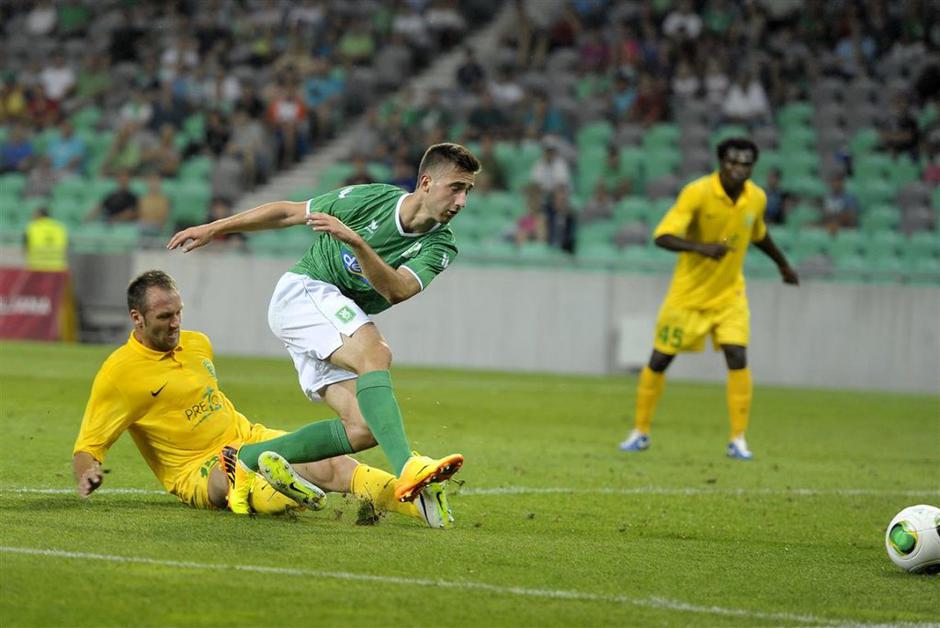 Olimpija Ljubljana Žilina Evropska liga kvalifikacije Šporar | Avtor: Anže Petkovšek