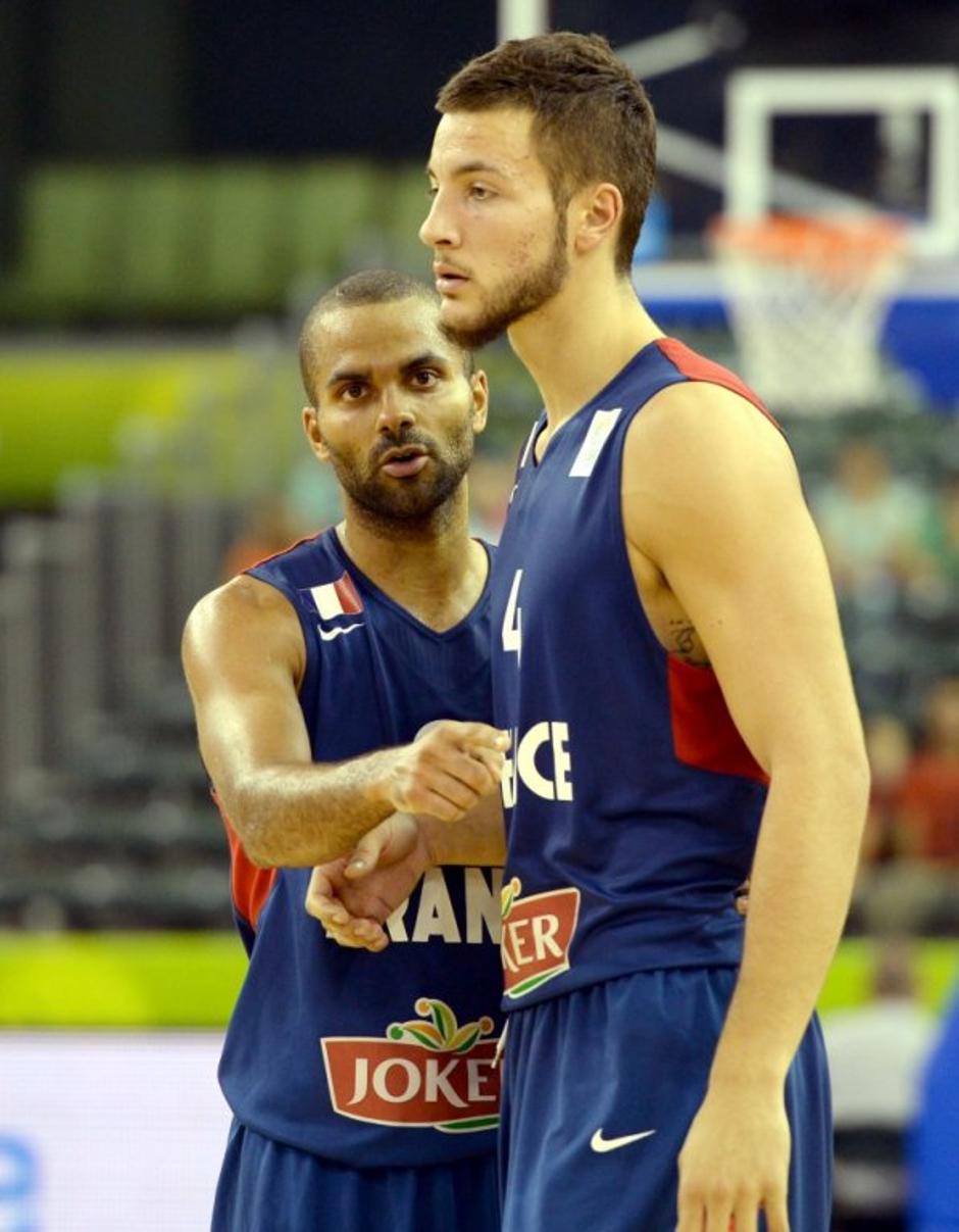 Parker Lauvergne Francija Ukrajina EuroBasket Tivoli Ljubljana | Avtor: EPA