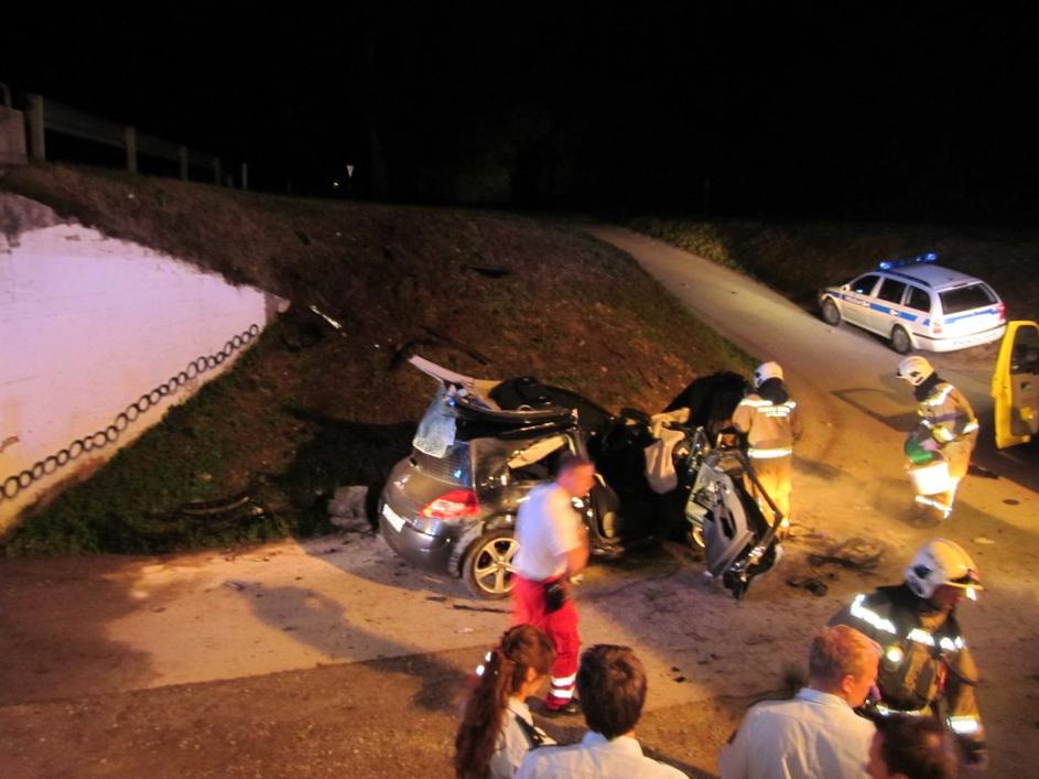 Prometna nesreča v Beričevem.