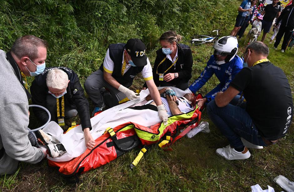Tour de France, padec | Avtor: Epa